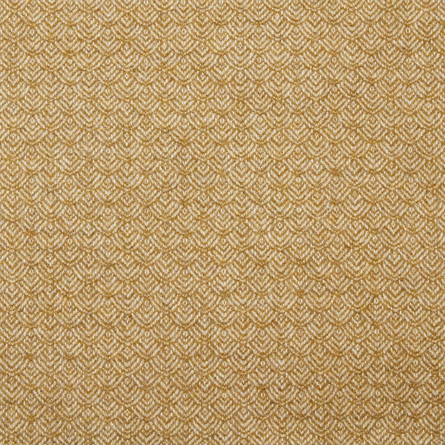 Warm antique-gold woven swatch with small cream chevrons and tactile texture