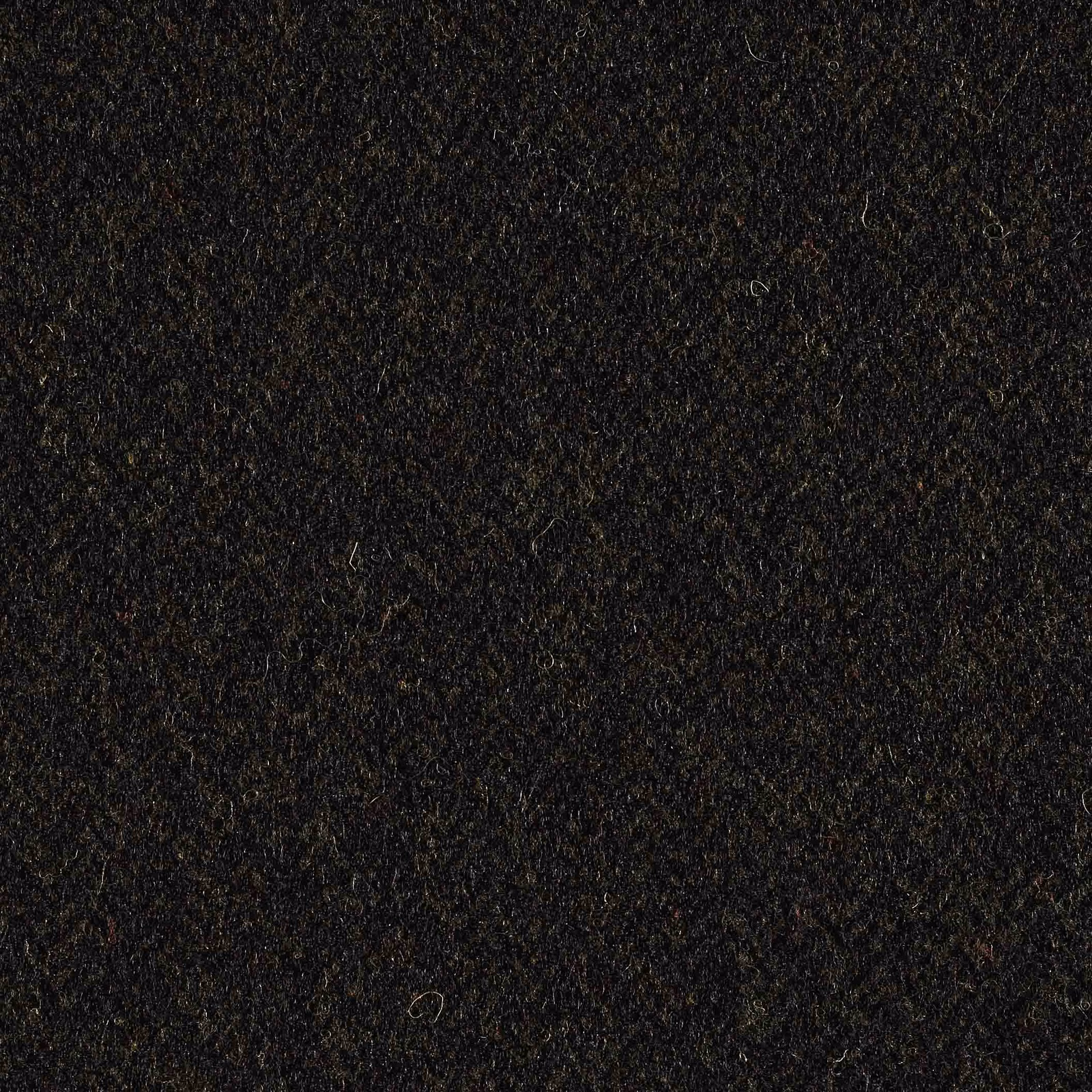 Dense black textile with subtle forest-green flecks and a fine nubby weave