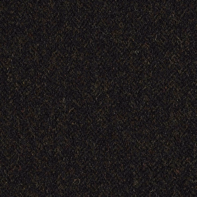 Dense black textile with subtle forest-green flecks and a fine nubby weave