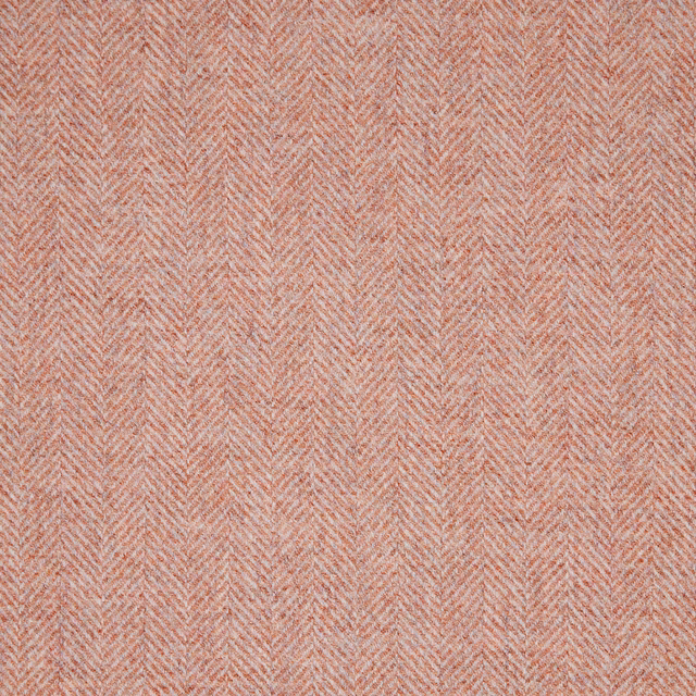 Dusty blush pink fabric with a finely textured small-scale herringbone weave