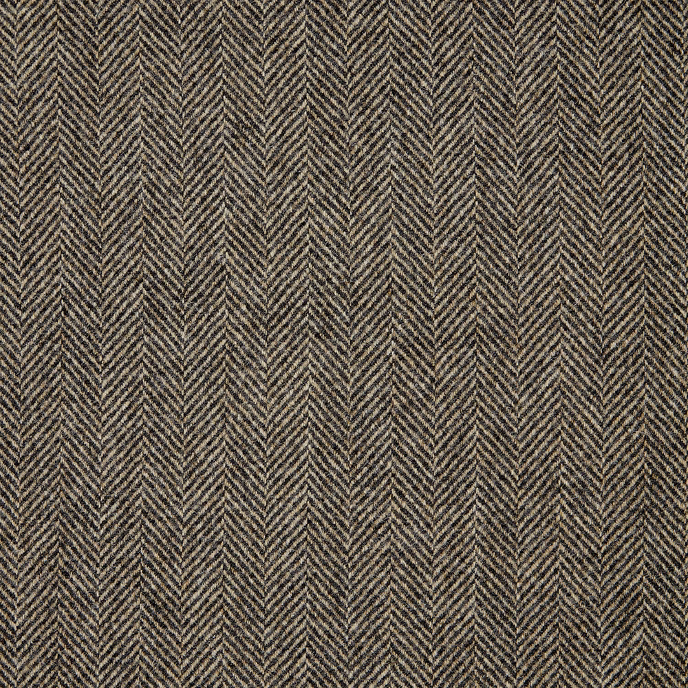 Deep charcoal textile with fine taupe-grey vertical herringbone chevrons