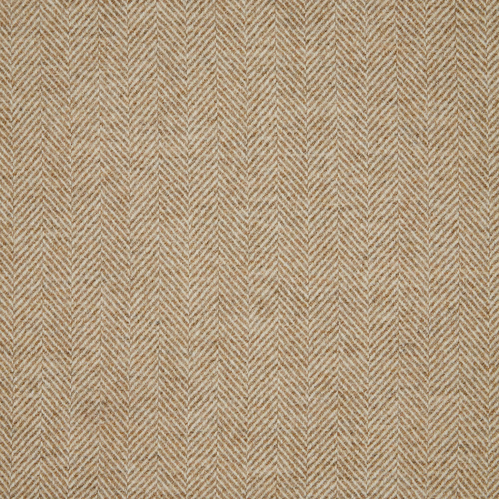 Warm oatmeal-beige woven textile with fine vertical herringbone chevrons and tactile texture