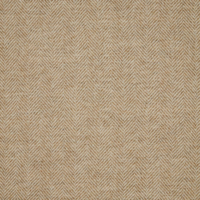 Warm oatmeal-beige woven textile with fine vertical herringbone chevrons and tactile texture