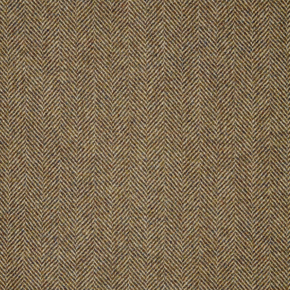 Muted olive-brown woven fabric with fine vertical herringbone chevrons