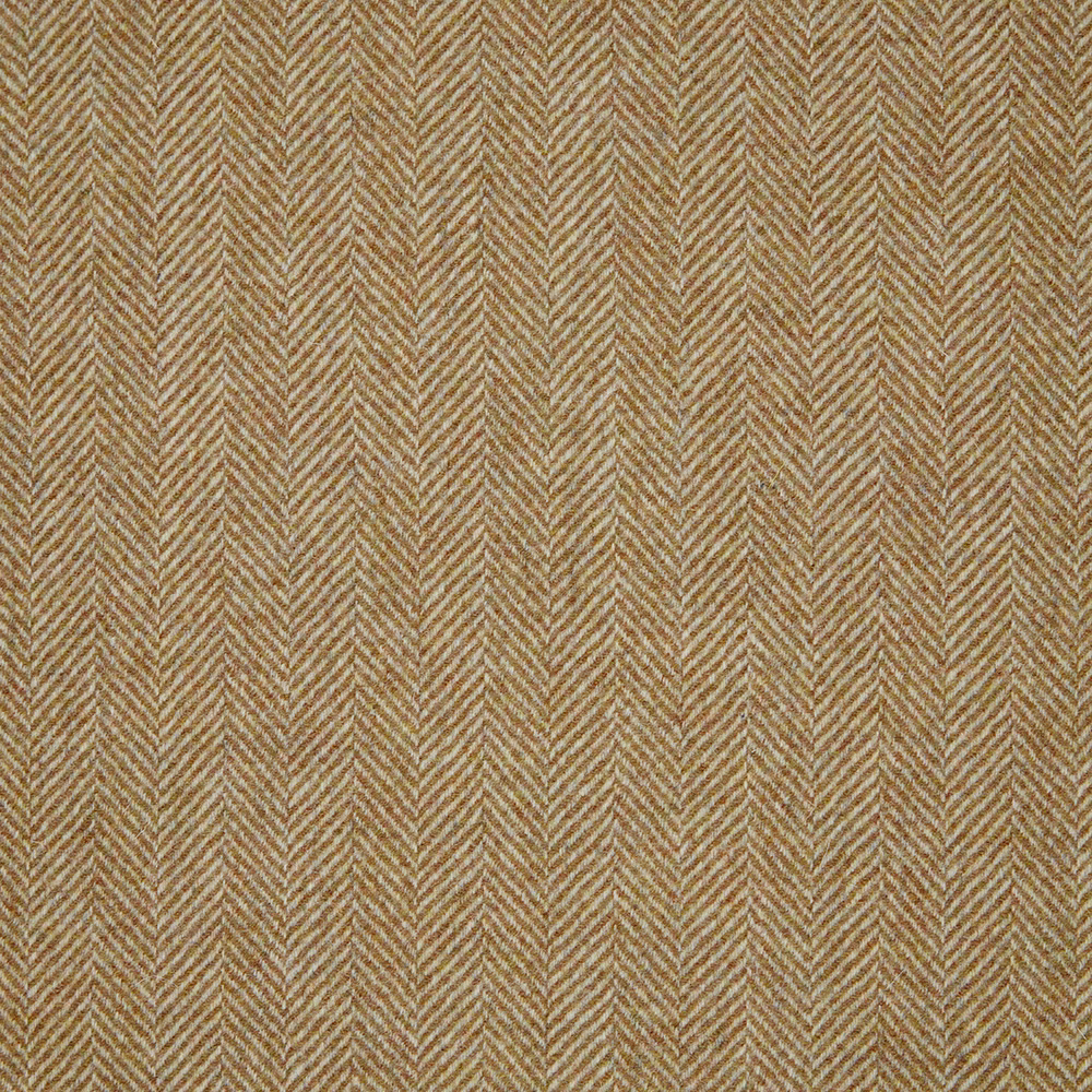 Warm hay-beige fabric with a fine vertical herringbone weave and subtle tonal flecks