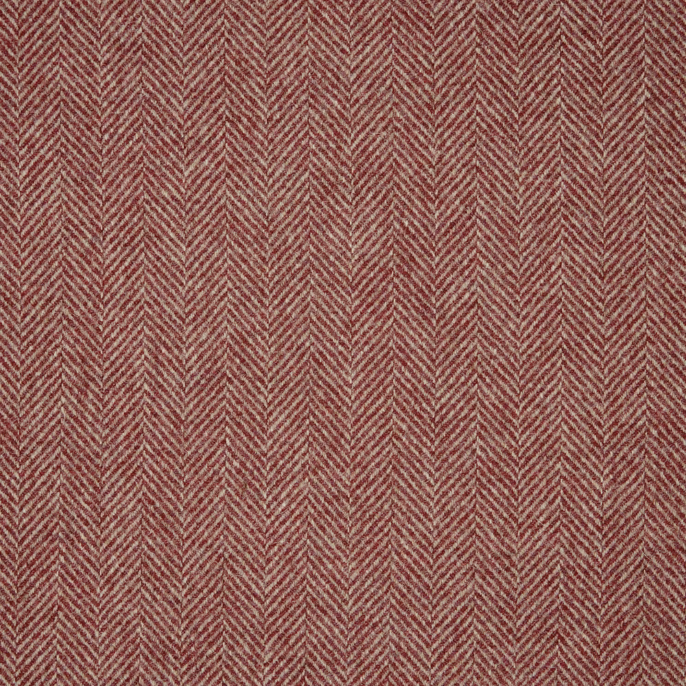 Close view of muted rose and red-brown herringbone woven texture