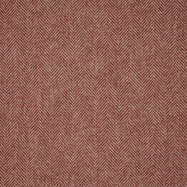 Close view of muted rose and red-brown herringbone woven texture