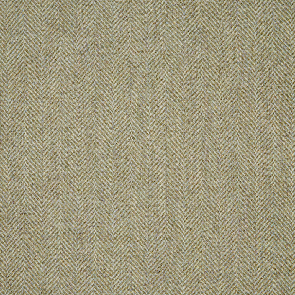 Muted sage herringbone weave with pale chevrons and fine tactile texture