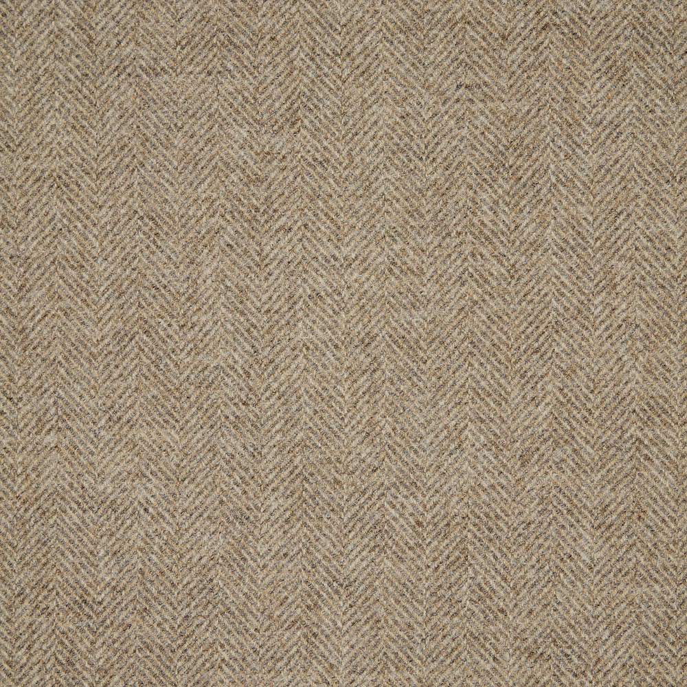 Warm stone taupe fabric with a fine, tactile herringbone weave