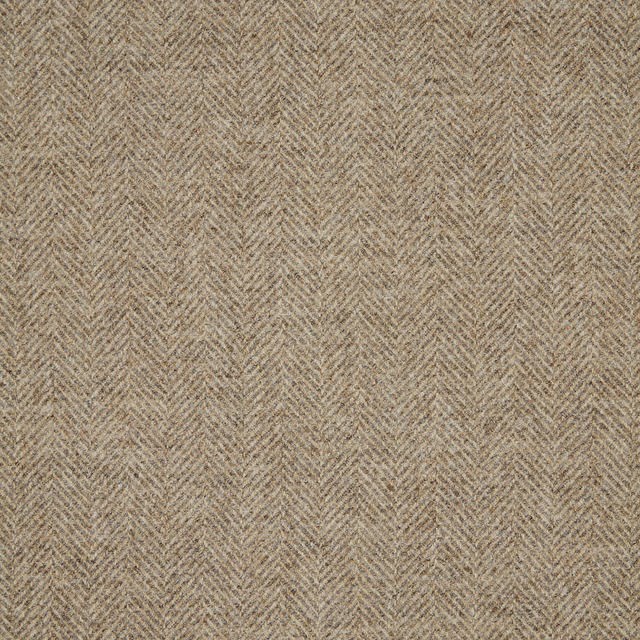 Warm stone taupe fabric with a fine, tactile herringbone weave