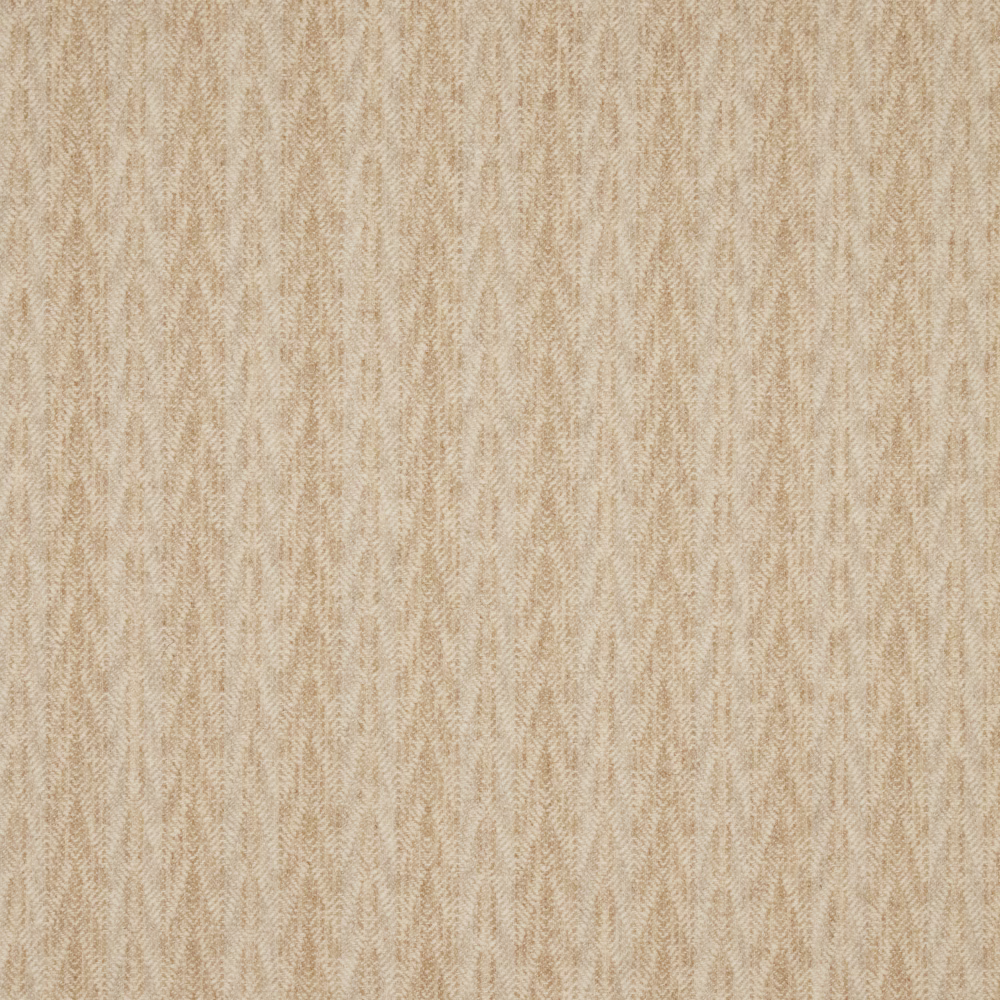 Warm clay-beige fabric with a fine vertical chevron weave and softly textured surface