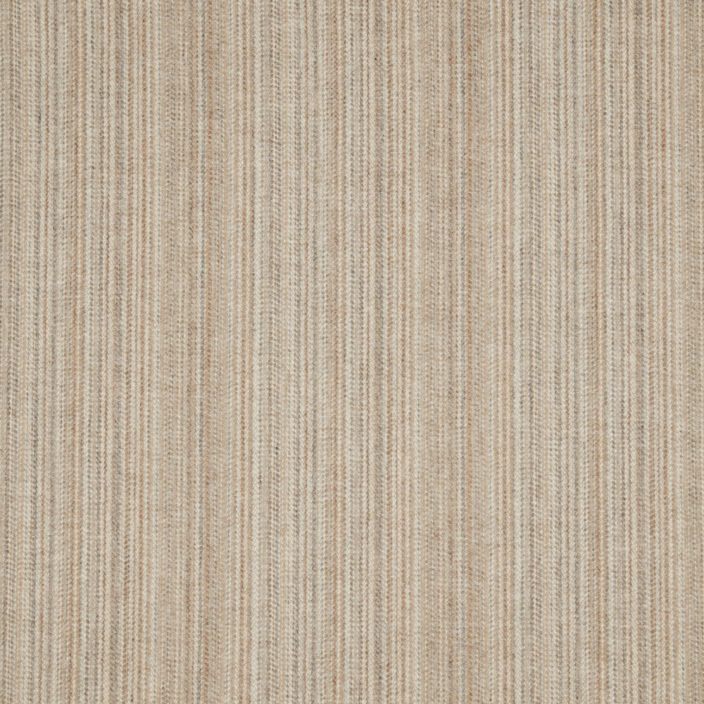 Warm clay-beige textile with fine vertical ribs and softly flecked woven texture