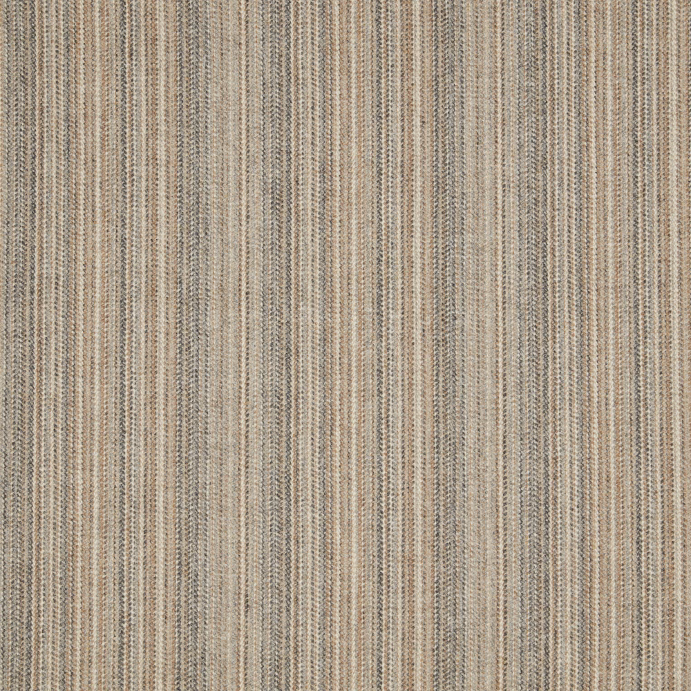Cool greige Dolomite fabric with fine vertical ribbed stripes and taupe-grey flecks