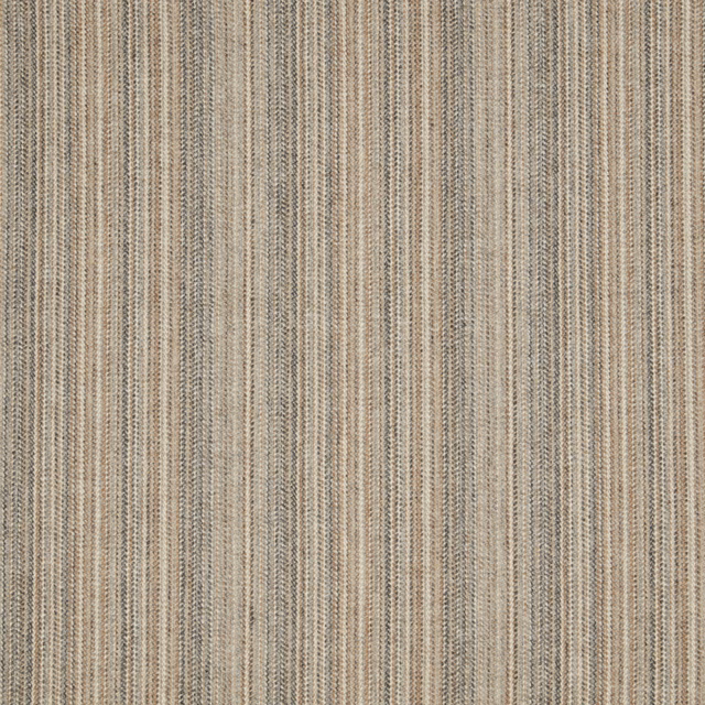 Cool greige Dolomite fabric with fine vertical ribbed stripes and taupe-grey flecks