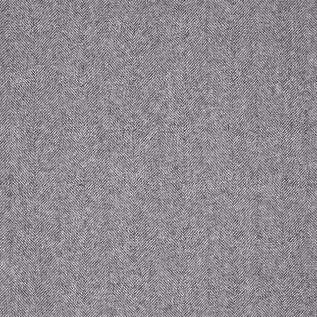 Cool light grey herringbone textile with a fine, tightly patterned woven texture