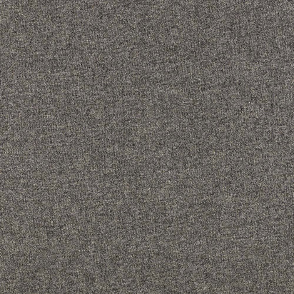 Close view of light vintage grey textile with fine peppered woven texture