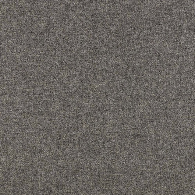 Close view of light vintage grey textile with fine peppered woven texture