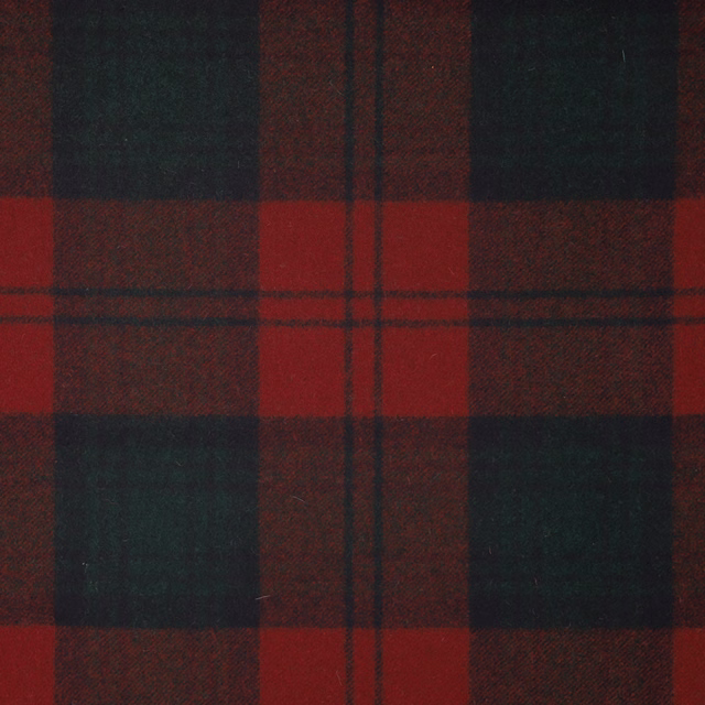 Deep teal and crimson-red oversized plaid with a subtly textured woven surface