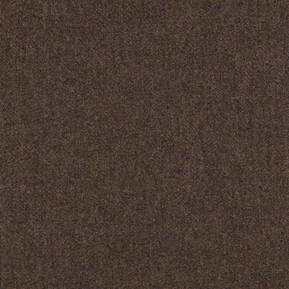 Warm mid brown fabric with a dense, finely mottled woven texture