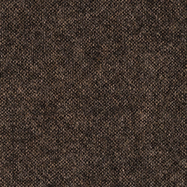 Deep brown and charcoal woven textile with a dense, flecked surface