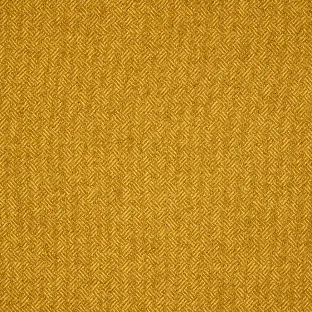 Warm mustard-gold woven textile with small interlocking parquet herringbone texture