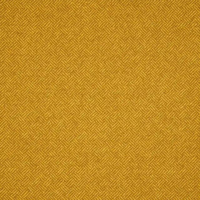 Warm mustard-gold woven textile with small interlocking parquet herringbone texture