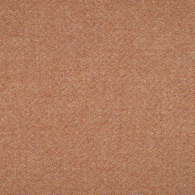Rust-orange parquet weave with fine tan herringbone texture across the swatch