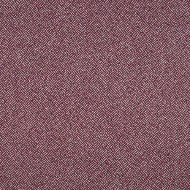 Dusky peony mauve textile with a small, tightly woven herringbone parquet pattern