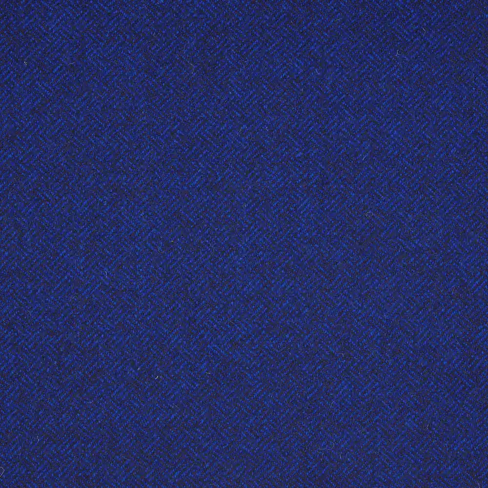 Deep royal-blue textile showing subtle, tightly woven parquet texture