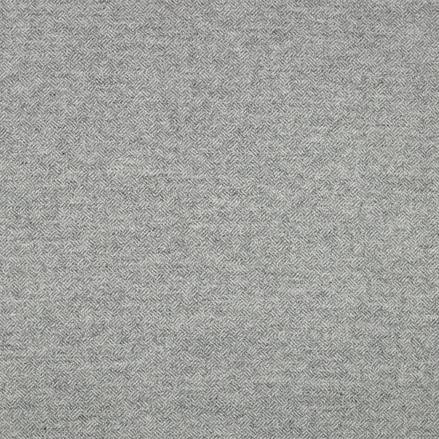 Cool silver-grey fabric with a fine, tightly woven parquet texture
