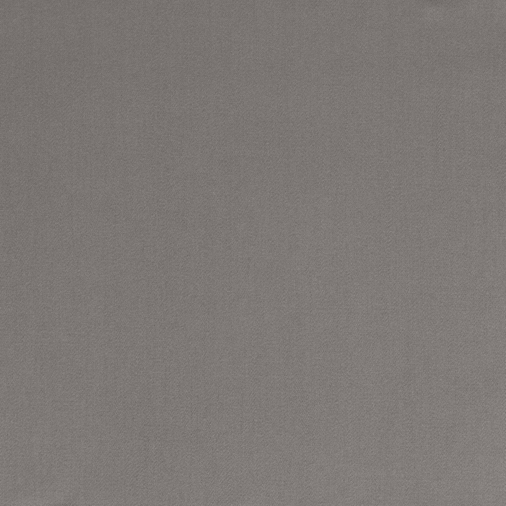 Close-up of charcoal-grey Satin fabric showing a fine, even woven texture