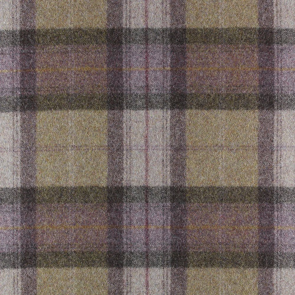Textured Moonstone plaid in mushroom taupe, olive, charcoal and muted mauve