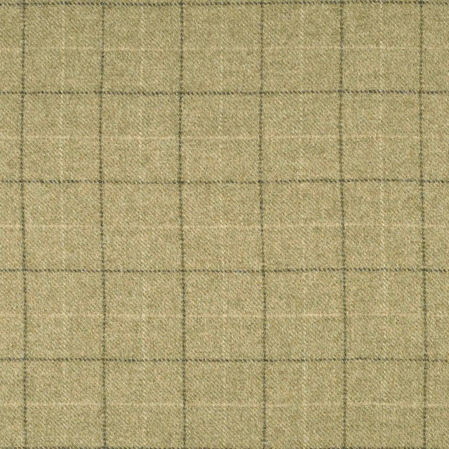 Warm oatmeal check with charcoal grid lines and fine woven texture