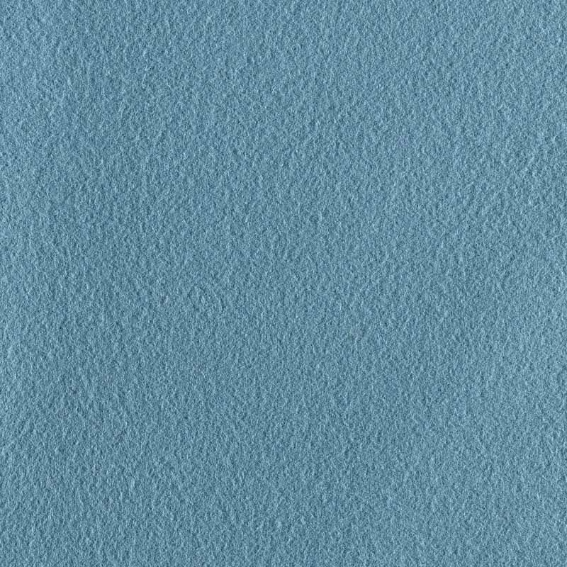 Muted blue-teal plain fabric with a softly pebbled, tactile surface
