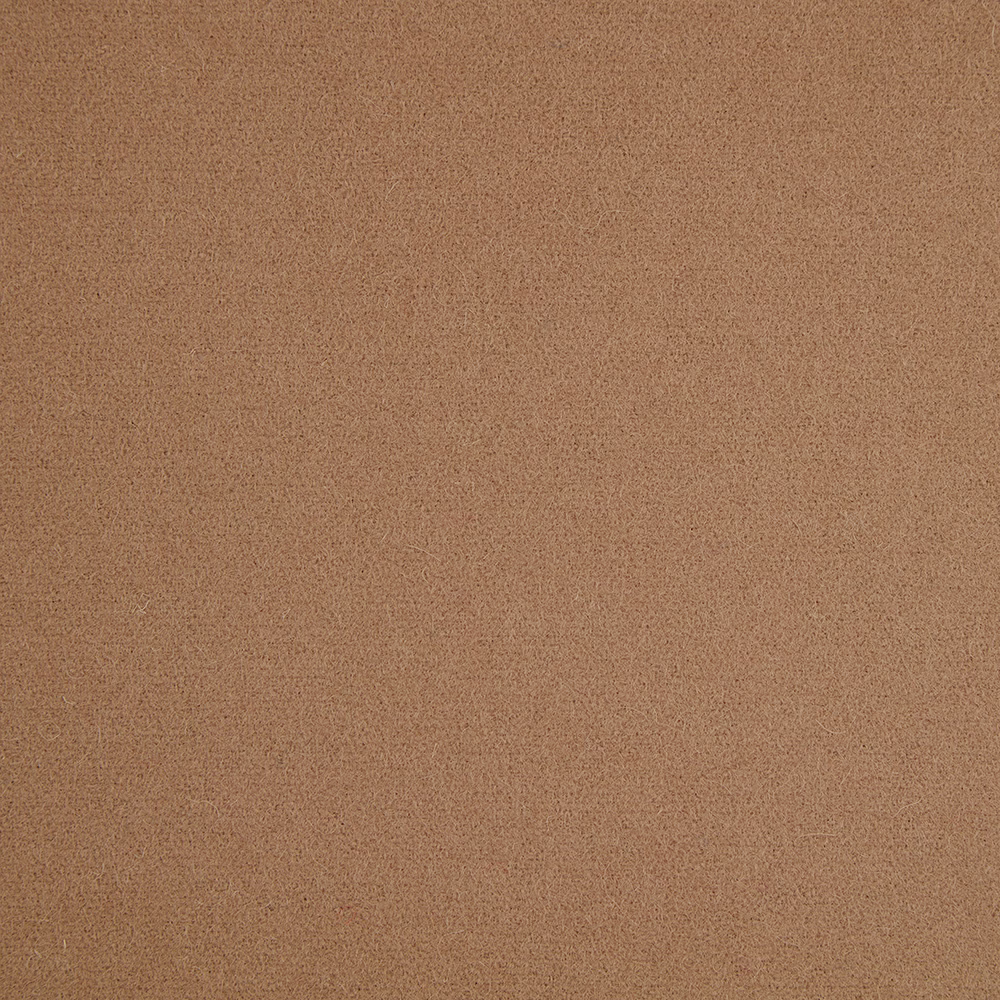 Warm camel-brown fabric with a fine, softly mottled woven surface
