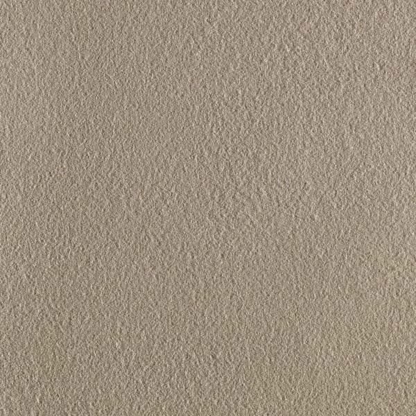 Warm taupe fabric with fine nubby texture and softly mottled surface