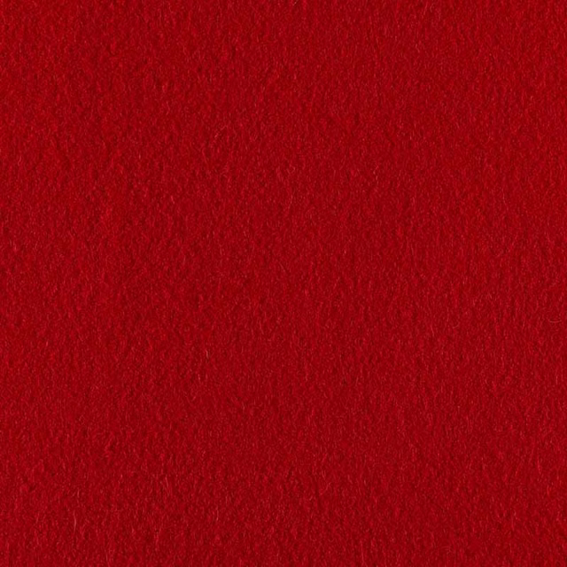 Deep crimson red fabric swatch showing a subtle brushed, fibrous surface