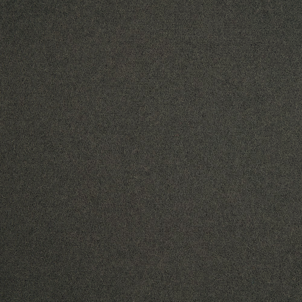 Dark forest-green textile with a fine, charcoal-mottled woven surface