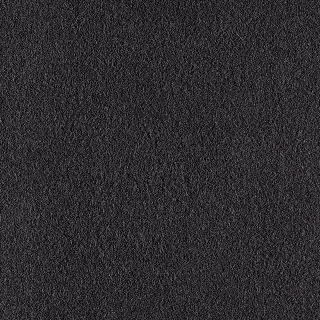 Close-up of charcoal-black Spectrum fabric with a dense, softly raised texture