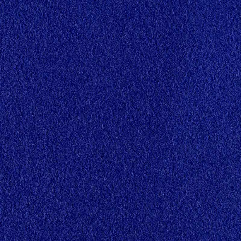 Deep cobalt-blue fabric with a softly napped, subtly directional surface