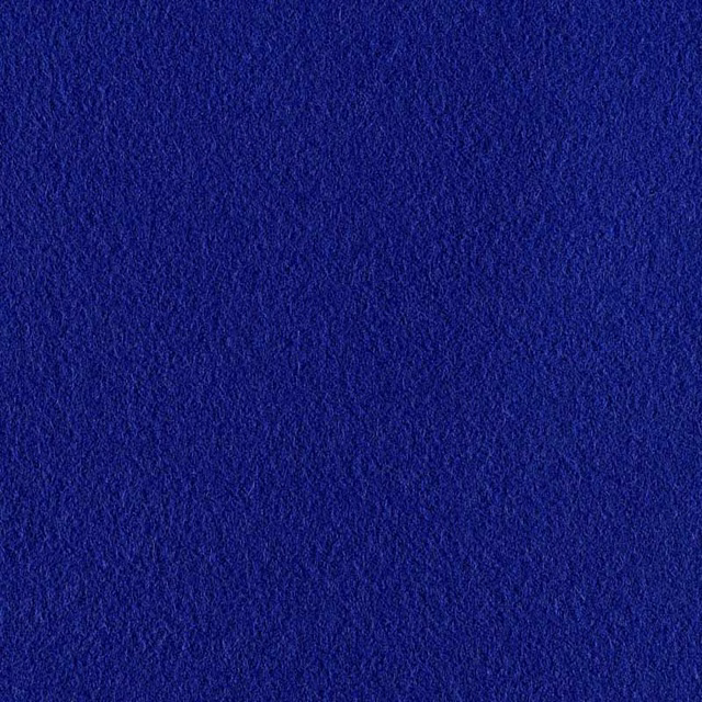 Deep cobalt-blue fabric with a softly napped, subtly directional surface