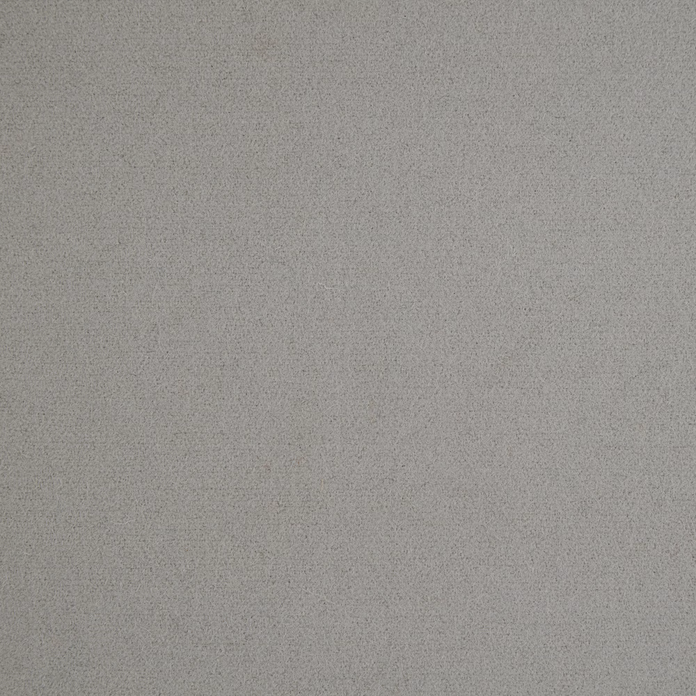 Cool silver-grey fabric with a fine, softly flecked woven texture
