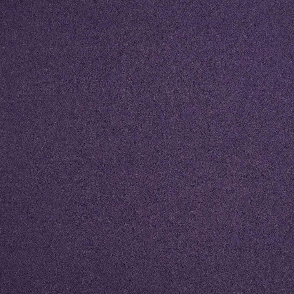 Close-up of deep violet fabric with a fine, softly napped surface