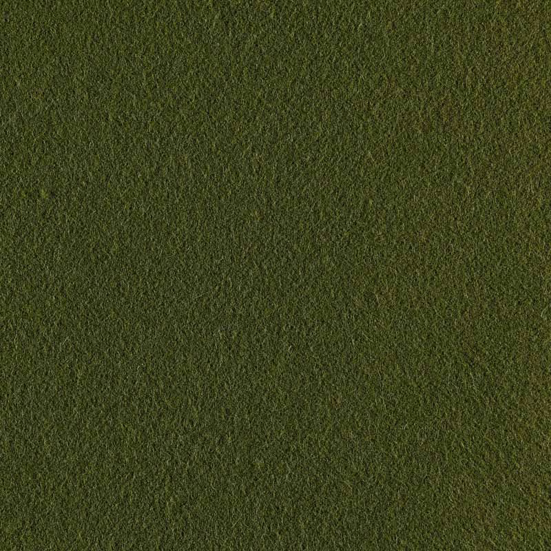 Close-up of deep olive-green fabric with a fine softly textured surface