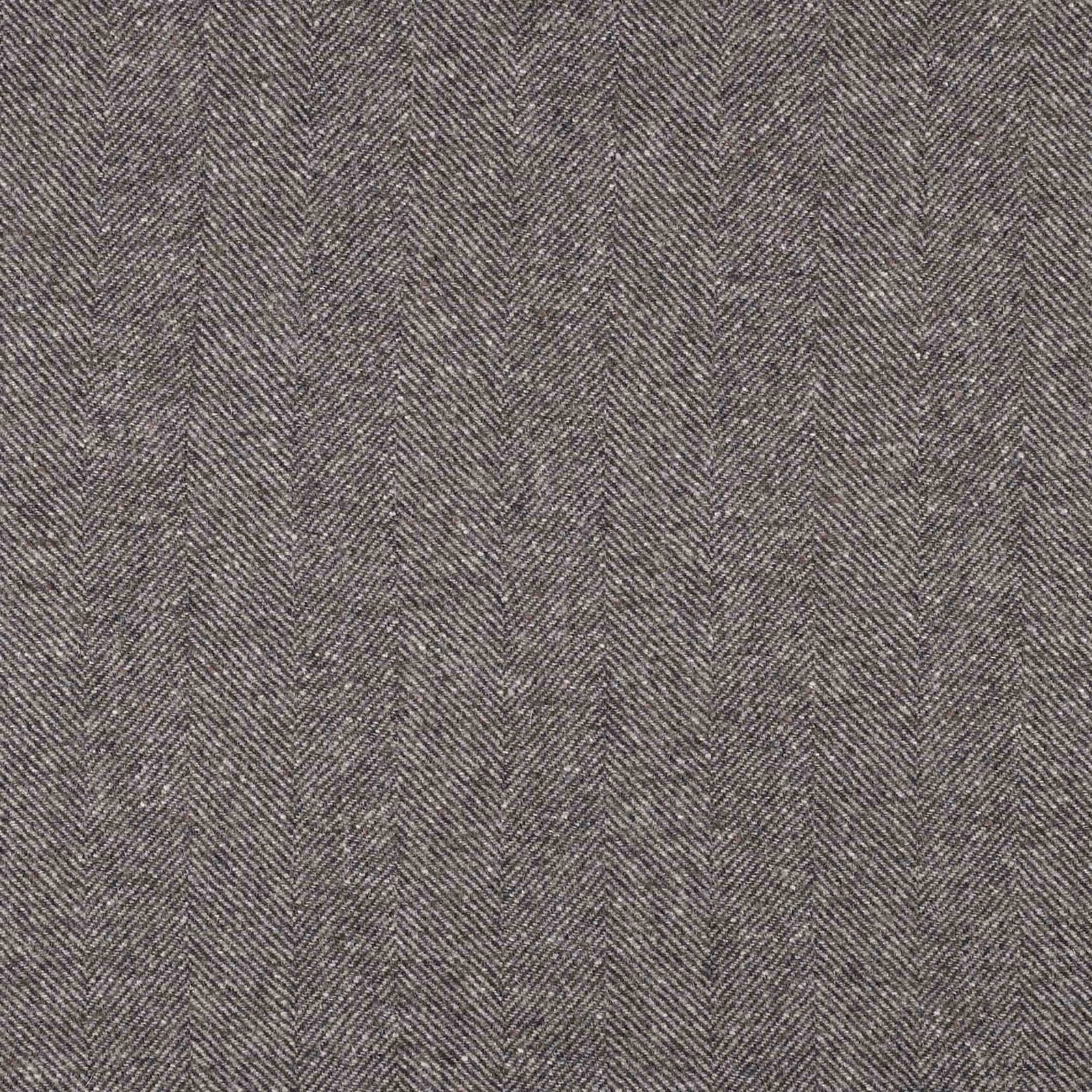 Muted mocha-brown woven textile with fine vertical herringbone chevrons and softly flecked texture