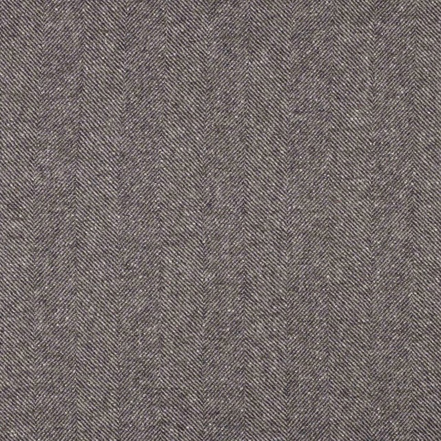 Muted mocha-brown woven textile with fine vertical herringbone chevrons and softly flecked texture