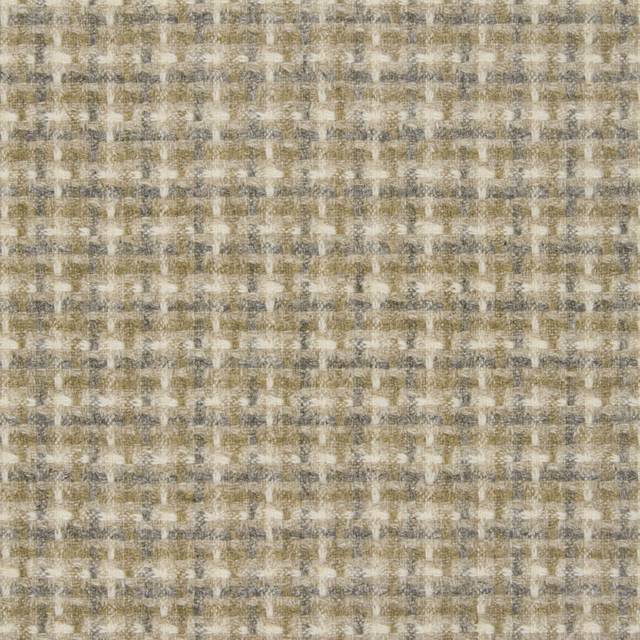 Warm beige woven fabric with a small mottled cream, taupe and grey check texture