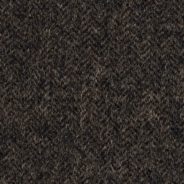 Dark charcoal grey-brown fabric with a dense, tightly curled looped texture