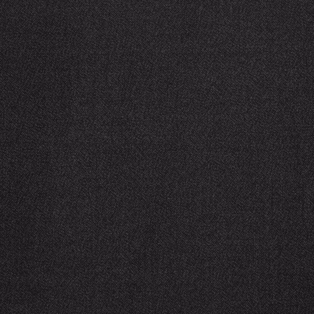 Near-black charcoal fabric with a fine, subtly diagonal woven texture