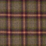 Evergreen plaid with olive, burgundy, tan and charcoal brushed texture